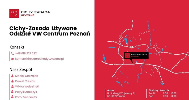 Volkswagen Caddy cena 74900 przebieg: 100672, rok produkcji 2020 z Poznań małe 781